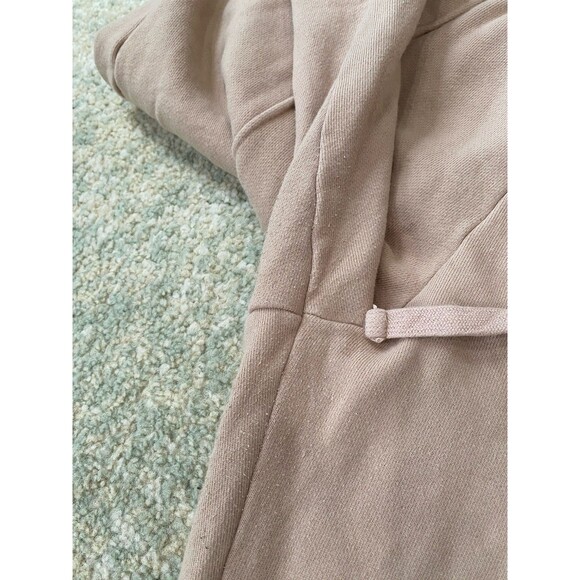 Daily Drills 100% Cotton Size XS/S Womens Wide Leg Tan High Waisted Sweatpants - Picture 11 of 11